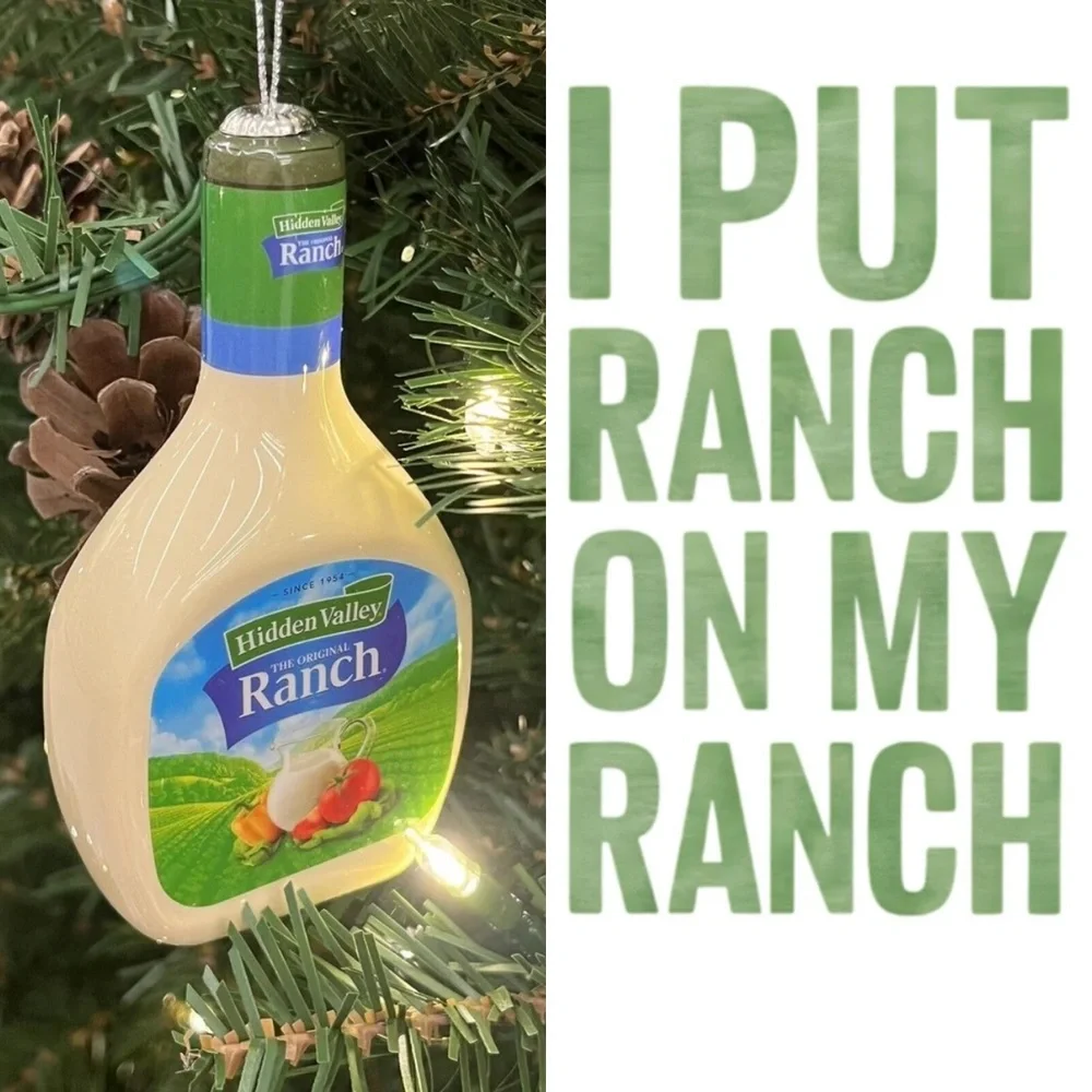 NEW Hidden Valley Ranch Dressing Bottle Ornament